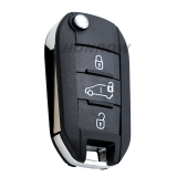 For Peugeot 3 button remote keys chip PCF 7941(TITAG2) 46 chip with HU83 blade 434MHZ HELLA 5FA010 353-20 CMIIT ID:2013DJ0113   9807343377 00