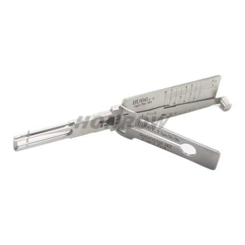 Original Lishi for VW HU66 V3.1 Ign/Dr/Bt Single leveldecoder and lock pick  combination tool with best quality