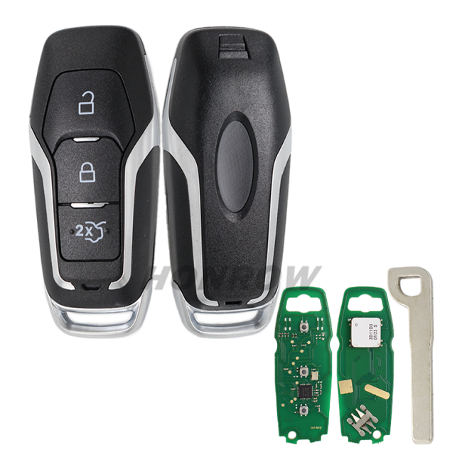 For Ford 3 button remote key with 49 chip HITAG PRO 434mhz   CMIIT  ID:2013DJ6919  A2C31244302            DS7T-15K601-DD