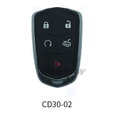 Lonsdor smart key For Cadillac CD30-02 4+1 button smart key Support ID46 ID49 ID4A chip,Frequency 315/433.92Mhz