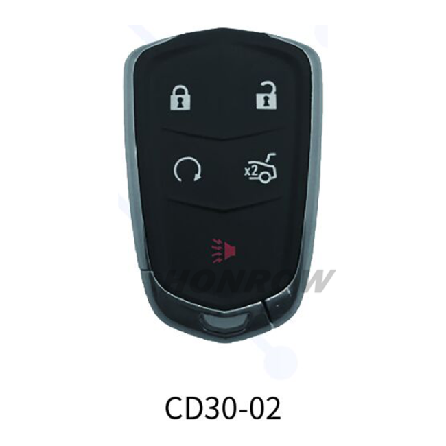 Lonsdor smart key For Cadillac CD30-02 4+1 button smart key Support ID46 ID49 ID4A chip,Frequency 315/433.92Mhz