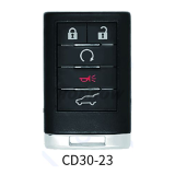 Lonsdor smart key For Cadillac CD30-23 4+1 button smart key Support ID46 ID49 ID4A chip,Frequency 315/433.92Mhz