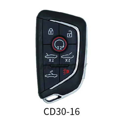 Lonsdor smart key For Cadillac CD30-16 5+1 button smart key Support ID46 ID49 ID4A chip,Frequency 315/433.92Mhz