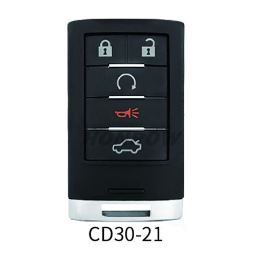 Lonsdor smart key For Cadillac CD30-21 4+1 button smart key Support ID46 ID49 ID4A chip,Frequency 315/433.92Mhz