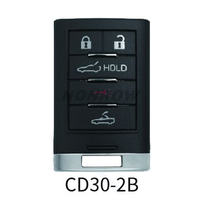 Lonsdor smart key For Cadillac CD30-2B 4+1 button smart key Support ID46 ID49 ID4A chip,Frequency 315/433.92Mhz