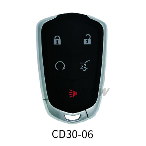 Lonsdor smart key For Cadillac CD30-06 4+1 button smart key Support ID46 ID49 ID4A chip,Frequency 315/433.92Mhz