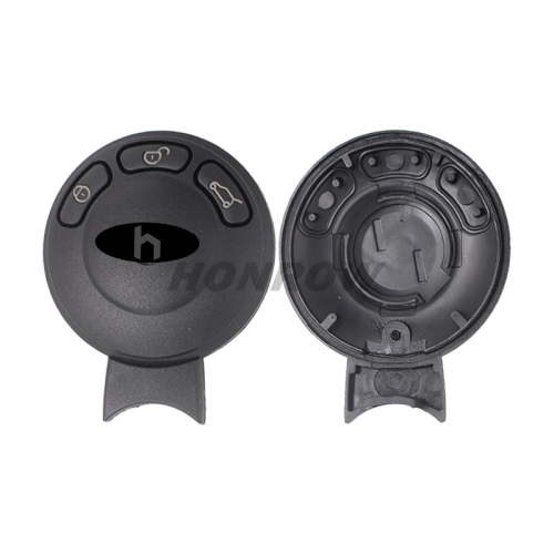 For BMW MINI 3 Button remote key blank ,the battery place on the back
