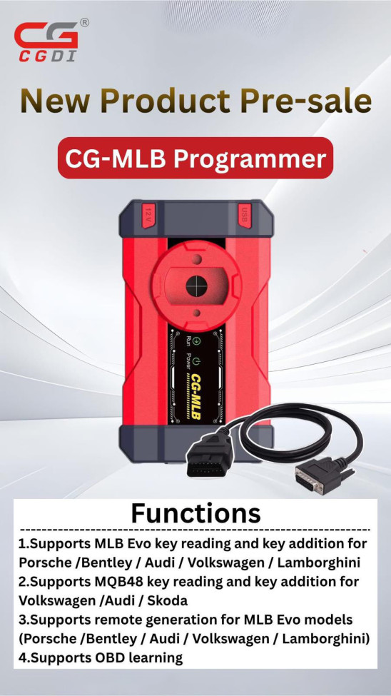 Pre-Order CGDIMLE Programmer Supports MLB Evc MQB48 Key Reading and  Adding