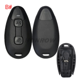 For Piaggio 2 button motorcycle key blank without logo