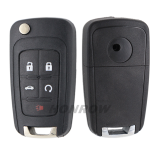 For Chevrolet 4+1 button remote key with 433mhz 46E PCF7941E NCF295xETT HITAG2 Extended Chip
