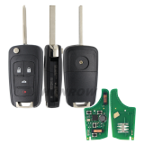 For Chevrolet 3+1 Button Keyless remote key with 433mhz 46E PCF7952E/NCF297xETT Chip