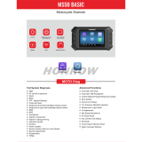 OBDSTAR MS50 Basic Version Supporting Moto Diag, Odometer Recalibration, Tuning.Supporting Moto Diag, Odometer Recalibration. It can be upgraded up to MS50 STD.