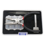 HU100R Key model, ajust into a new key, and then use key cutting machine to cut