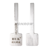 HU100R Key model, ajust into a new key, and then use key cutting machine to cut
