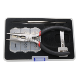 For HY22 Key model, ajust into a new key, and then use key cutting machine to cut