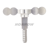 Stainless steel solid material home door key for KALE KILIT lock head