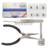 HU64 Key model, ajust into a new key, and then use key cutting machine to cu