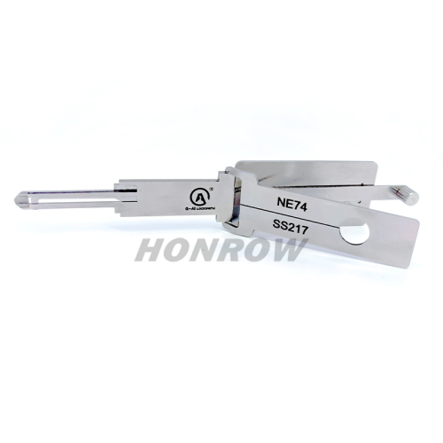 Lishi Tool NE74 SS217 2 in 1 lock pick lishi style lock pick 2 in 1 tool used for Peugeot motorcycle bike