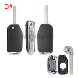 For Kia Sportage 2020 3/4 button Flip remote key shell without logo,please choose the key button