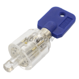 Plum Lock Transparent Tubular Lock Cylinder Visible Pick Cutaway Practice View Padlock Training Skill For Locksmith