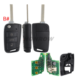 For VW 3 button Smart Remote Keyless Go with 434MHz 5C Chip  5G6959752BL Original Board+GTL key shell HU162T blade