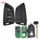 For Original BMW G-Series  Smart Remote Key BDC2 BDC3 ​FCC ID N5F-ID21A Triple Key IC: 3248A-ID21A 434MHZ  ID49 NCF795xV Chip ​ Original PCB+AF key shell