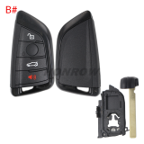 For Original BMW G-Series  Smart Remote Key BDC2 BDC3 ​FCC ID N5F-ID21A Triple Key IC: 3248A-ID21A 434MHZ  ID49 NCF795xV Chip ​ Original PCB+AF key shell