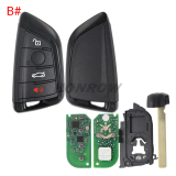 For Original BMW G-Series  Smart Remote Key BDC2 BDC3 ​FCC ID N5F-ID21A Triple Key IC: 3248A-ID21A 434MHZ  ID49 NCF795xV Chip ​ Original PCB+AF key shell