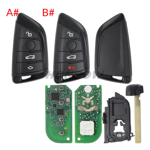 For Original BMW G-Series  Smart Remote Key BDC2 BDC3 ​FCC ID N5F-ID21A Triple Key IC: 3248A-ID21A 434MHZ  ID49 NCF795xV Chip ​ Original PCB+AF key shell
