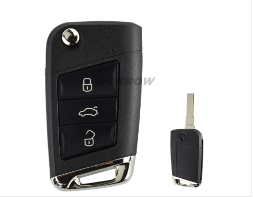 For Original VW Skoda 3 Buttons 434MHz MQB Type Flip Proximity Smart Key for Skoda Octavia 2012-2018 -  5E0 959 753 E  (5E0 959 752 A)