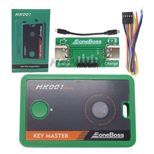 Eoneboss HK001: Hyundai & Kia Key Master, Zero Data Damage, PLUG & PLAY(Optional Adapters) Modify part number & lock status with ease.
