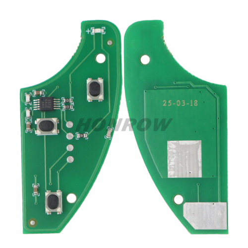 For Maserati 3 button remote key with ID48 Chip 433mhz
