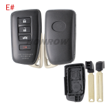 For Lexus 2/2+1/3/3+1 button modified remote key blank