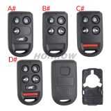 For Honda 4/4+1/5+1 button  remote key blank