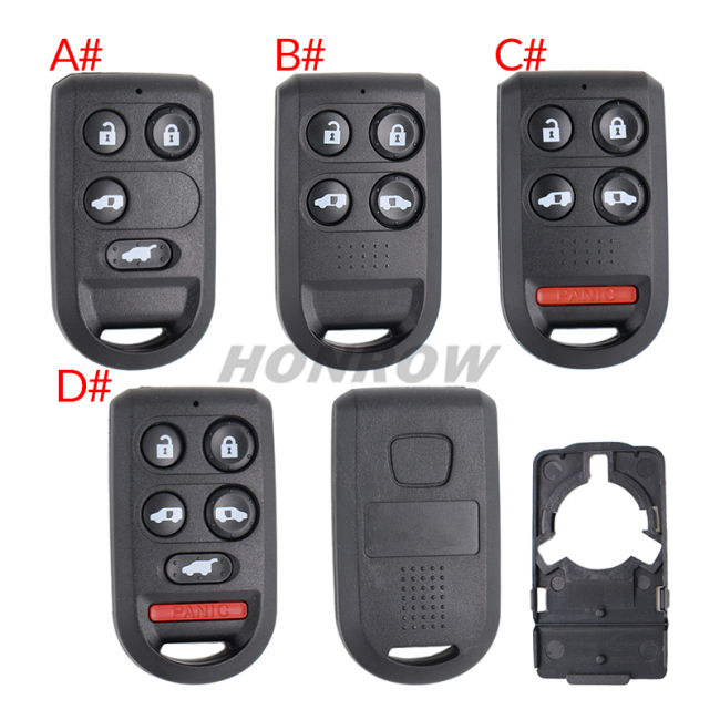 For Honda 4/4+1/5+1 button  remote key blank