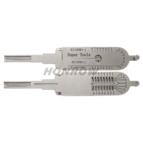 Original Super Tools HU100R V.2  2 in 1 decode and lockpick