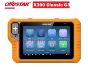 OBDSTAR X300 Classic G3 Key Programmer for Car/ HD/ E-Car/ Motorcycles/ Jet Ski with 2 Years Free Update for free from Key Sim or Motorcycle Adapter Set