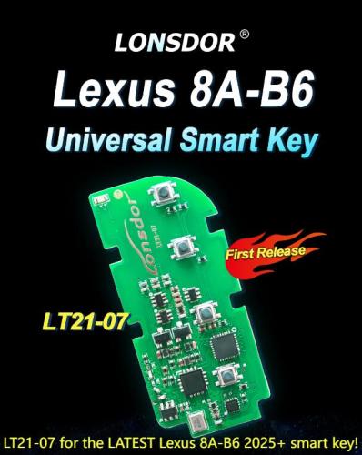 Lonsdor smartkey LT21-07 for the LATESTLexus 8A-B6 2025+ smart key