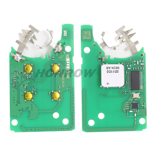 For Renault Megane4 Talisman Espace5 4 button Smart Remote key keyless card with 433mhz  PCF7953M chip CMIIT ID:2014DJ3371