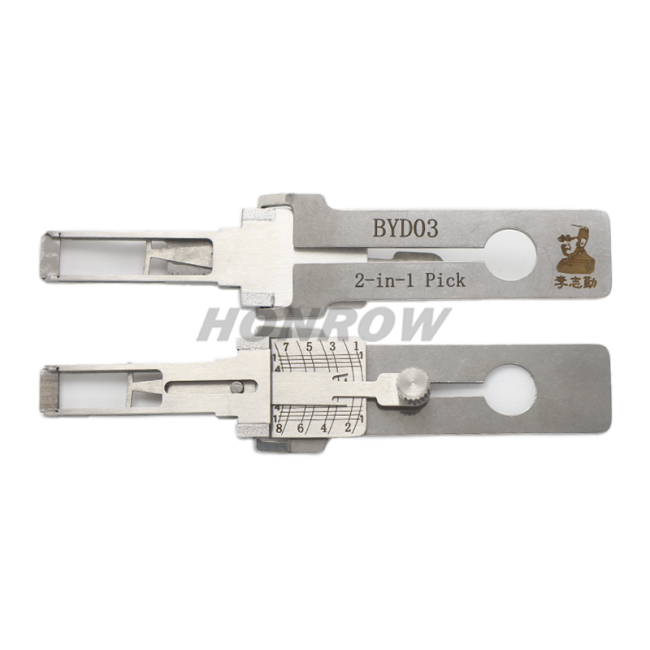 For Original Lishi BYD03  2 in 1 decoder and lockpick