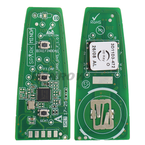 For Vespa 2 button Keyless Go remote key with 4A Chip NCF29A 433MHz Fsk
