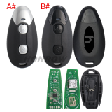 For Vespa 2 button Keyless Go remote key with 4A Chip NCF29A 433MHz Fsk