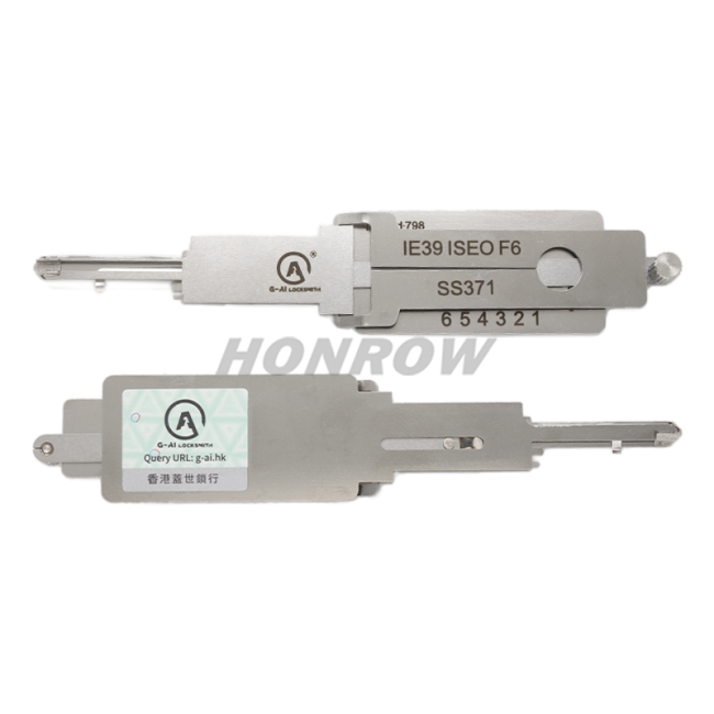 Lishi Tool  ISEO F6 SS371 2 in 1 lock pick lishi style lock pick 2 in 1 tool
