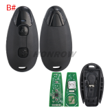 For Vespa 2 button Keyless Go remote key with 4A Chip NCF29A 433MHz Fsk without logo