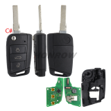 KEYDIY Remote key 3 button  DZ-ZB15-3 SMART KEY with GTL high quality key shell