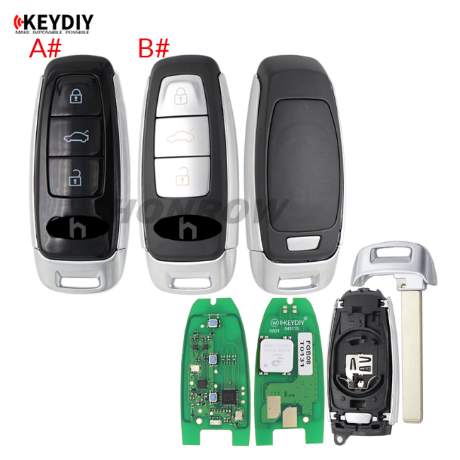 KEYDIY KD FGB08 4 button remote key with 434mhz support 5C 5D function work with KD-MP KDX2 KD-MAX KDX4