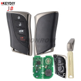 KEYDIY TB02-3 smart remote key with 8A chip,please choose the key style