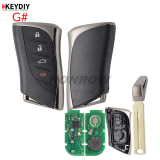 KEYDIY TB02-3 smart remote key with 8A chip,please choose the key style
