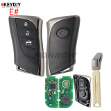 KEYDIY TB02-4 smart remote key with 8A chip,please choose the key style