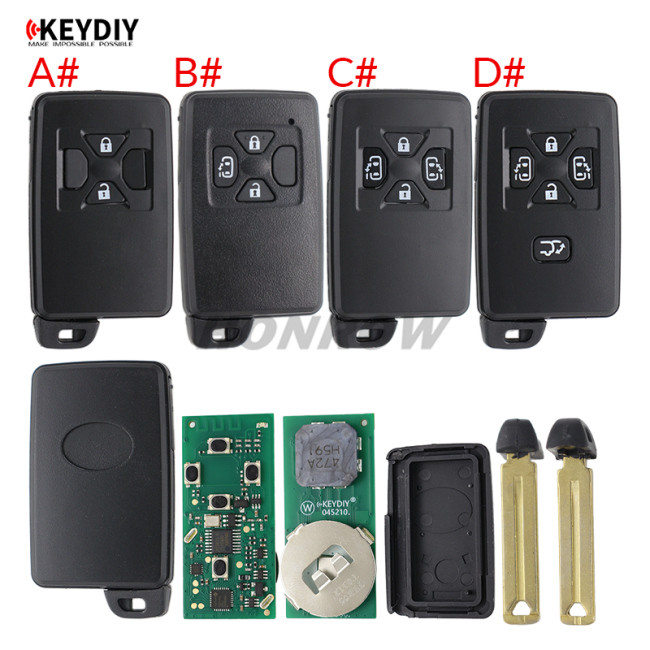 KEYDIY TIB05 with 8A 4D chip for KD-X2 KD MAX KDX4 Car Key Remote Fit More than 2000 Models